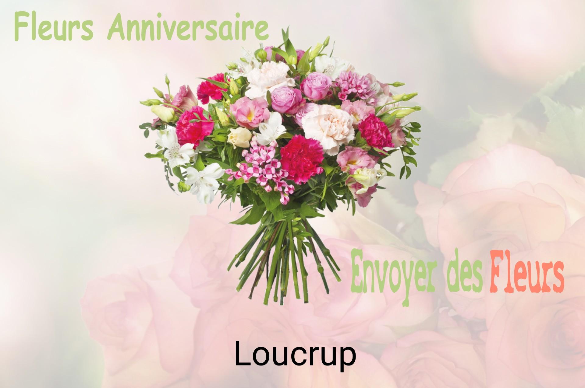 Bouquet de fleurs d’anniversaire livré à Loucrup