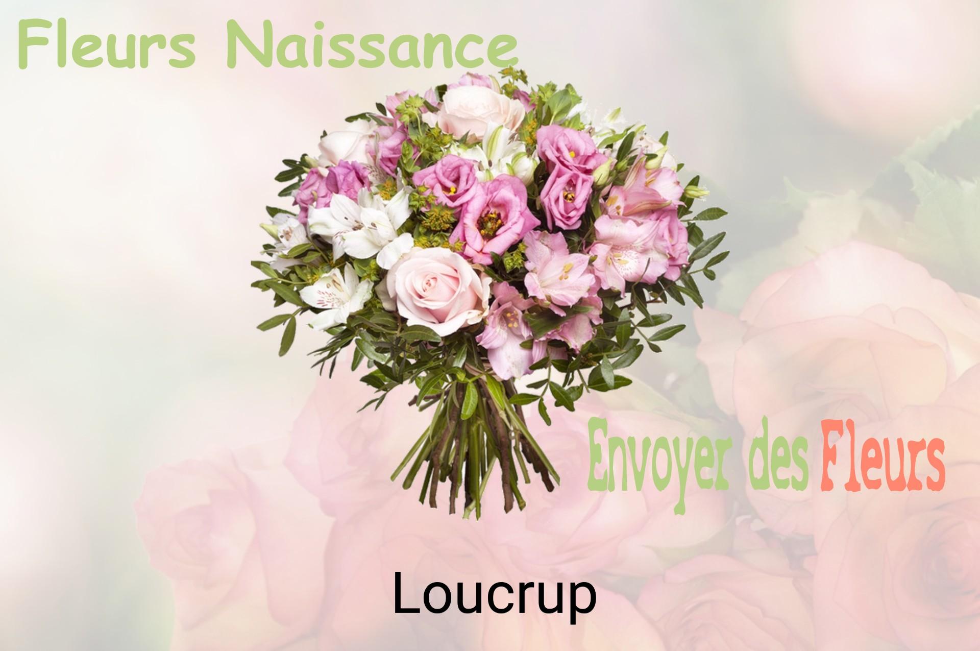 Bouquet de fleurs de naissance livré à Loucrup